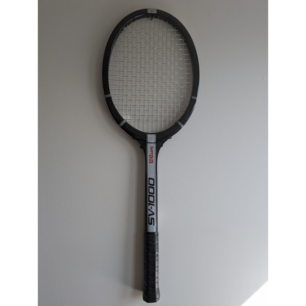 Vintage Wilson Tennis Racquet SV-1000 Strata-Bow Black Head Frame Excellent!